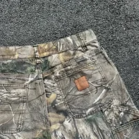 Jeans camouflage à branches d'arbre pour homme, style américain, Y2K, jambe large, rétro, tendance mode, streetwear, jeans droits, pantalon camouflage, Y2K 5