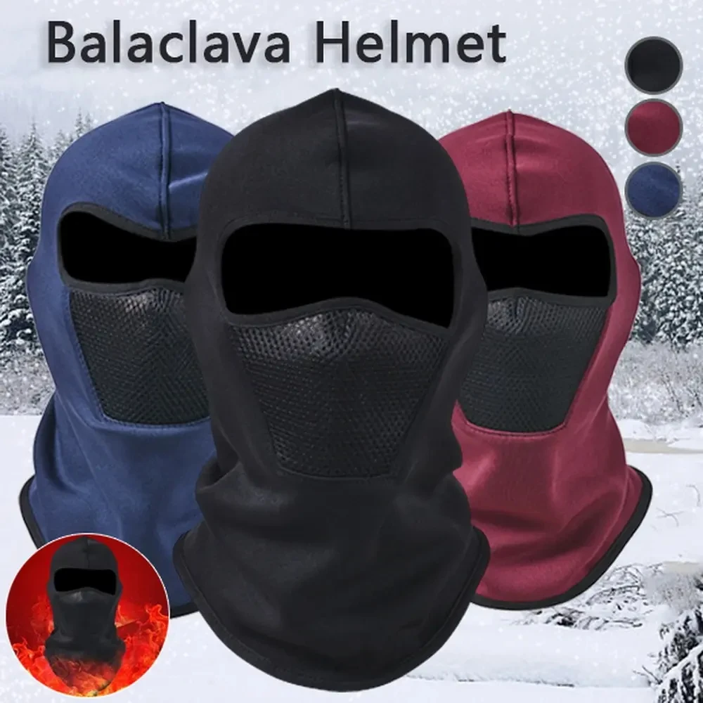 Tepelný zima balaclava cyklistika plný obličej maska teplý outdoorové sportovní motocykl lyže rybolov hon maska rouno šála čepice bandana