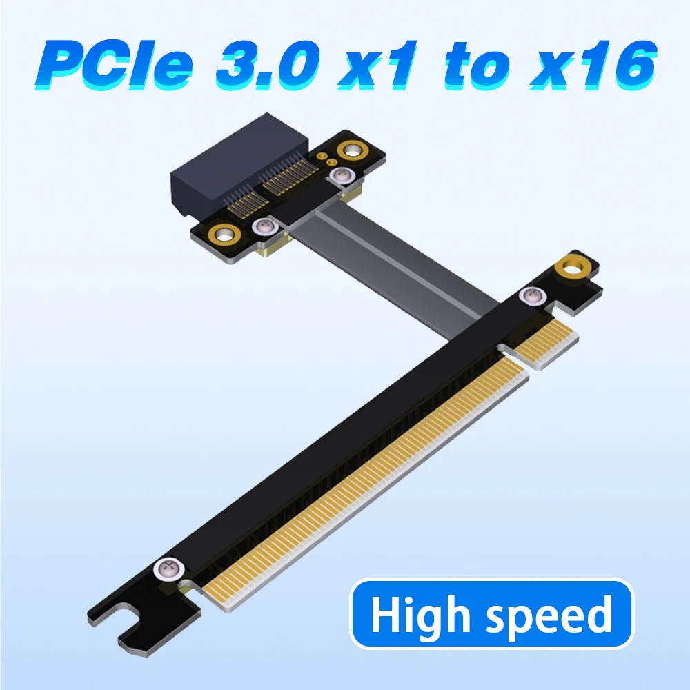 

PCI-e x16 to x1 extension line transfer extension line 16x PCIe3.0 support network card Signal connection Signal connection