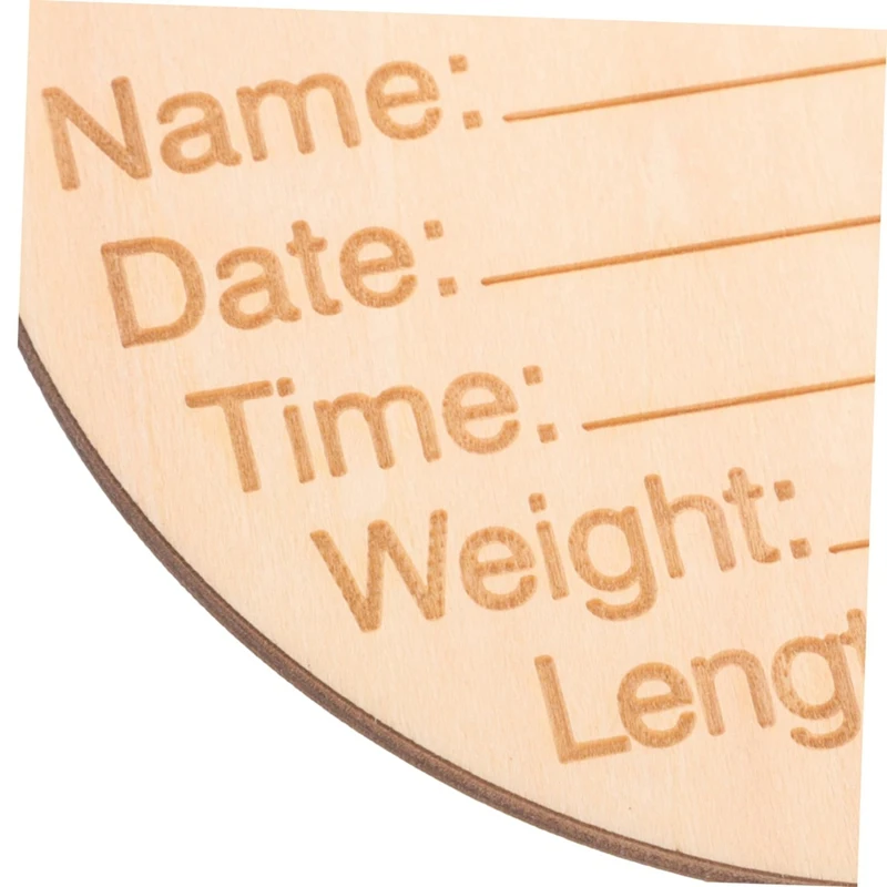 A85Q-6PCS Bulletin Board Pendant Commemorative Plaque Wooden Name Announcements Announcement Board Announcement Round Wood
