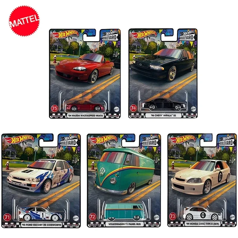 Original Hot Wheels New Boulevard Premium Car 1/64 Alloy Ford Escort Rs Cosworth Voiture Toys For Boys Collection Regalo Di Compleanno