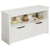 IRONCK Toy Storage Organizer for Boys and Girls, with Drawers, Wheels and Open Shelf for Nursery, Playroom, and Bedroom, White 3