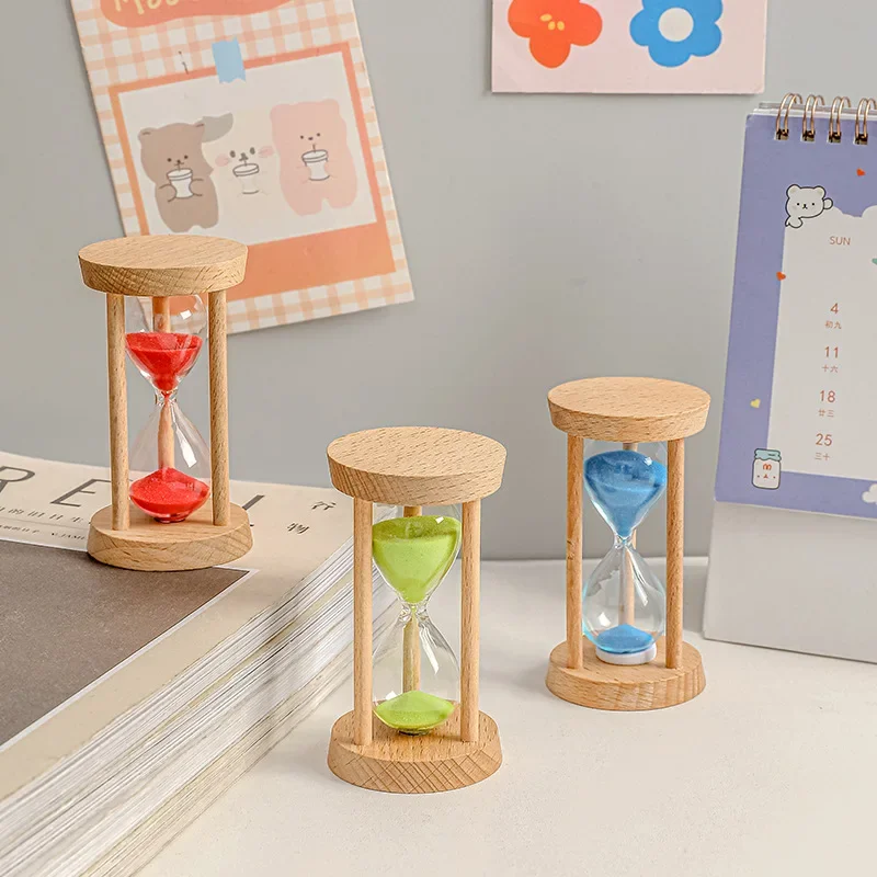 10/15/20/30 Minutes New Large Wooden Hourglass Home Desktop Decoration Gifts Creative Sand Clock Children's Brushing Teeth Timer 3