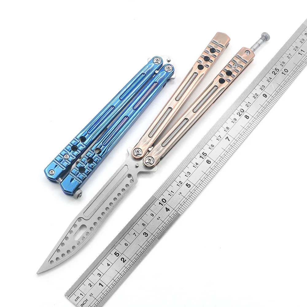 

Новый портативный складной нож-бабочка Balisong, тренировочный карманный нож из нержавеющей стали, тренировочный инструмент для игр на открытом воздухе