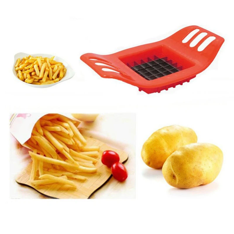 Stainless Steel Vegetable Potato Slicer Cutter Chopper Chips Making Tool Potato Cutting Fries Tool Kitchen Accessories vegetable cutter