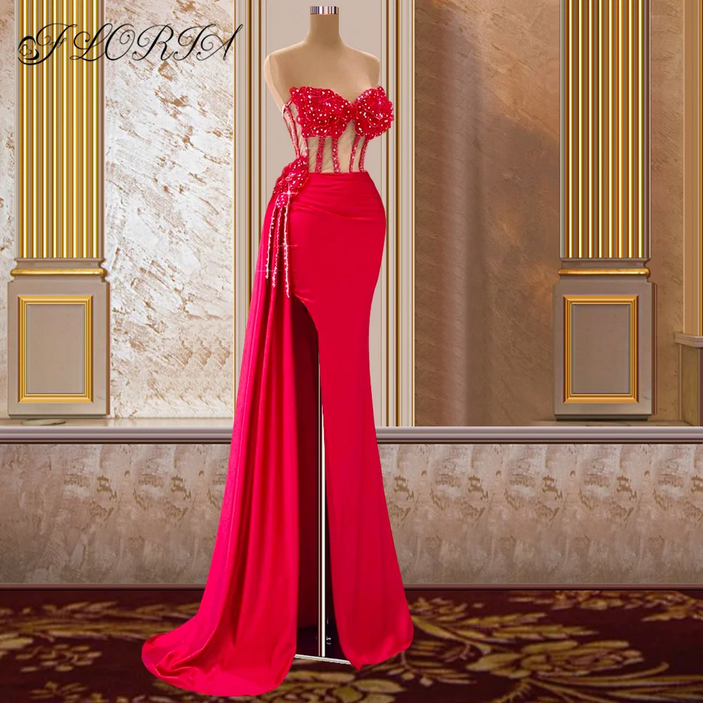 

Сдержанные красные вечерние платья с открытой спиной, элегантное платье с разрезом для выпускного вечера, платье для вечеринки, платья для выпускного вечера, изготовленные на заказ