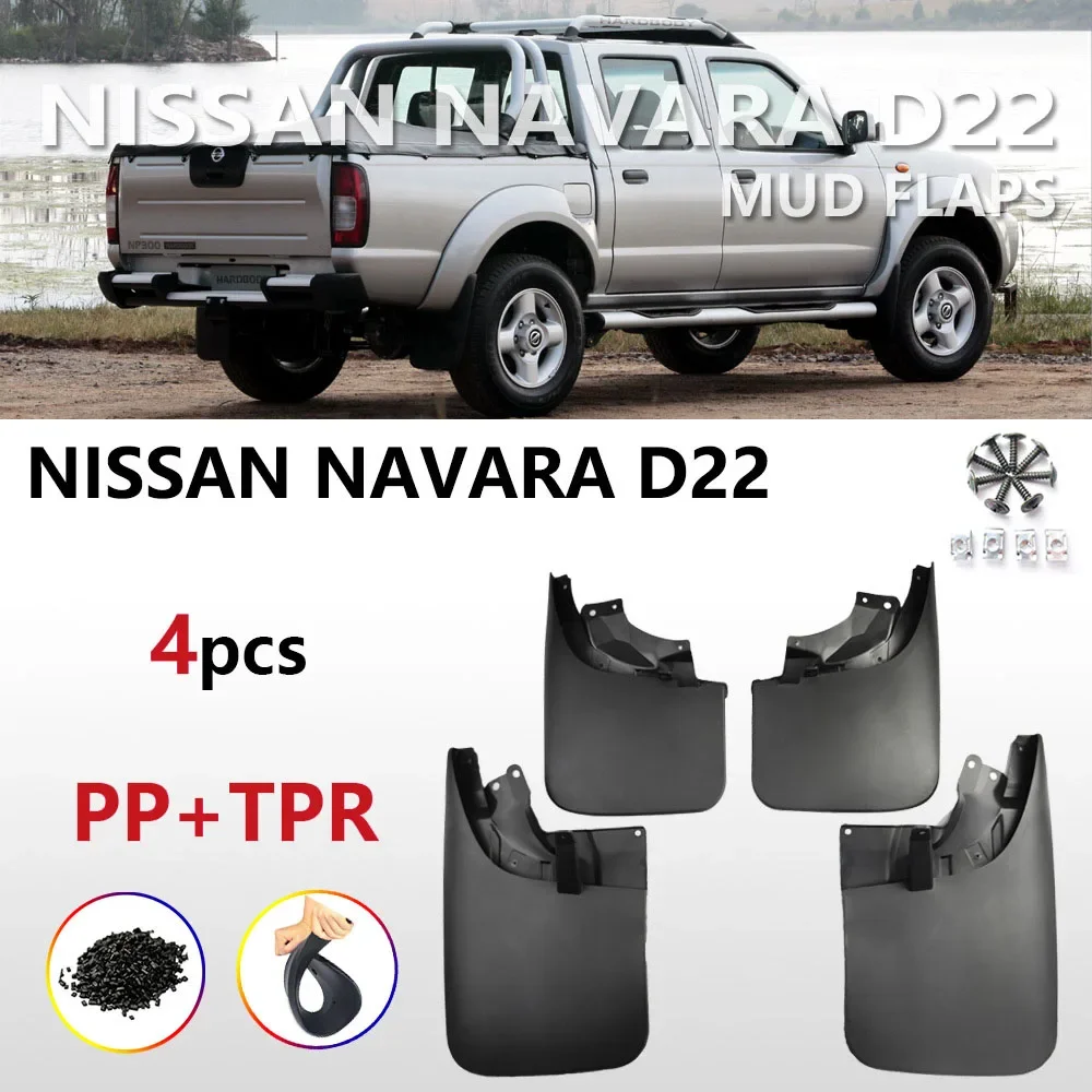 Mudguard for Nissan PickUp Navara NP300 D22 1998-2014 2013 2012 2010 2009 Mud Front Wheels Fender Mudflap Car Accessories 2000