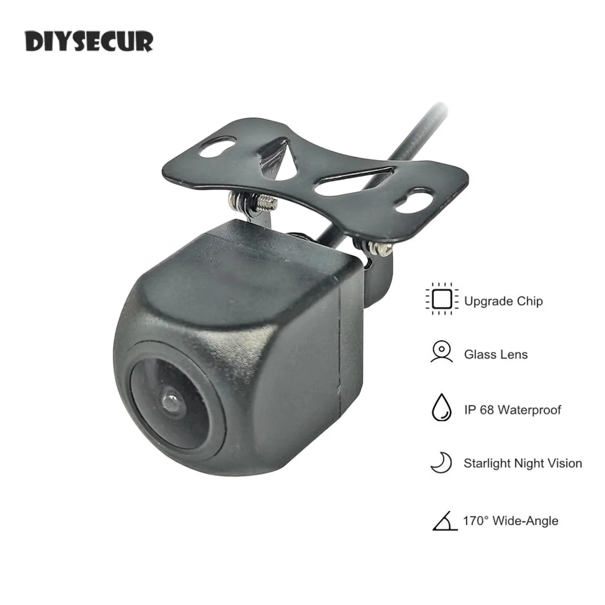 

DIYSECUR AHD 1920x1080P 170 degree Rear View Car Vehicle Camera Starlight Night Vision RV Backup HD Reverse Camera Waterproof