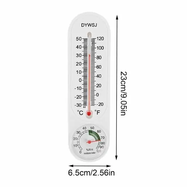 Portable and accurate temperature and humidity measurement with the Indoor Thermometer Hygrometer Thermometers 2-in-1 Gauge Meter.