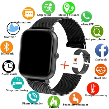 For Xiaomi Huawei Samsung 2023 New Smart Watch Men Women Heart Rate Blood Pressure Fitness Tracker Bluetooth Call Smartwatch Man