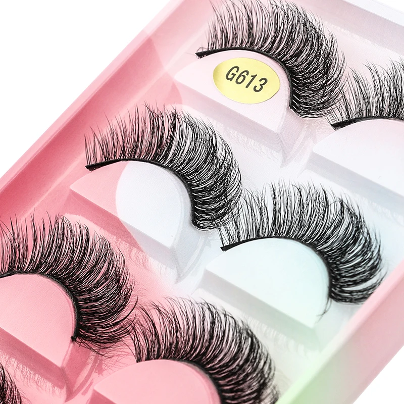 

Новинка 5 пар ресниц натуральные длинные 3D норковые ресницы драматические вкусные завитые ресницы изысканный мягкий объем ресницы для наращивания макияжа