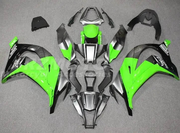 

New ABS Motorcycle Fairings Kit Fit For KAWASAKI ZX-10R ZX10R 2011 2012 2013 2014 2015 11 12 13 14 15 Bodywork Set Green Gray