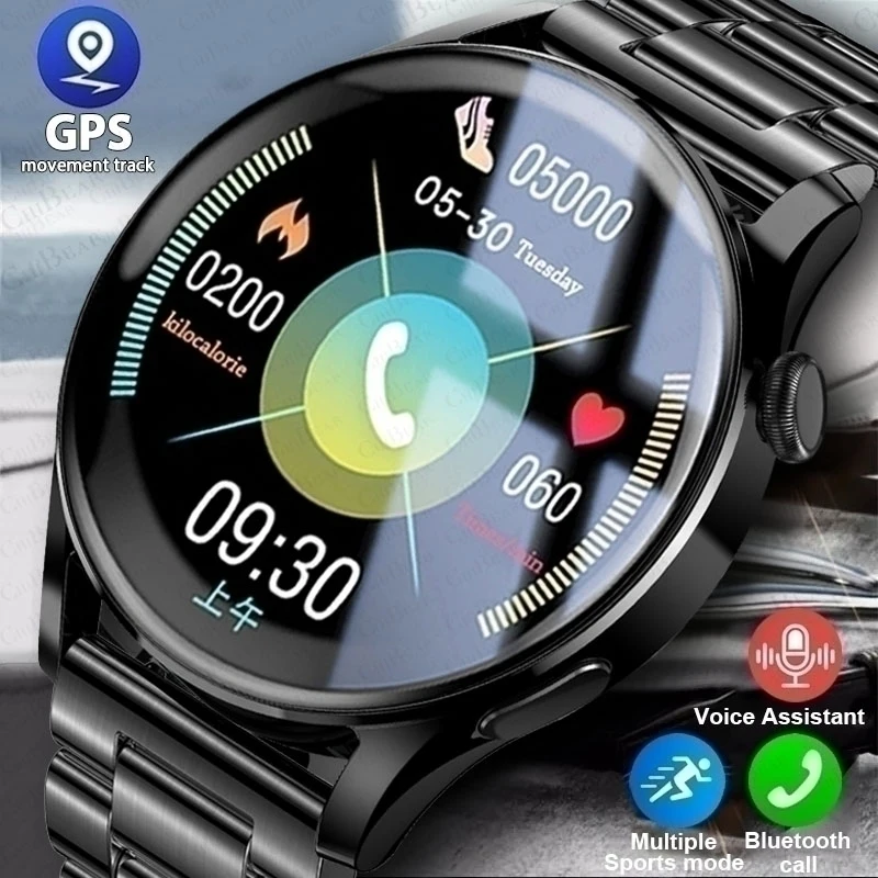 

2024 New Bluetooth Call Smart Watch Men Full Touch Sport Fitness Watch Men Waterproof Heart Rate Smart Watch For Men Android IOS