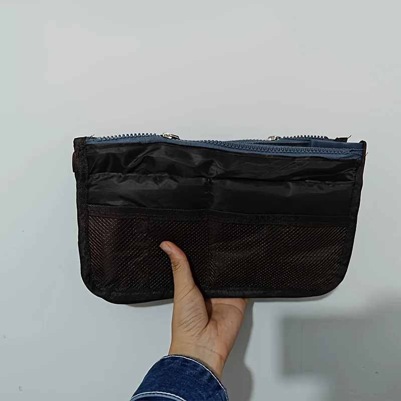 1 Piece Multi-Pocket Travel Organizer - Lightweight Oxford Fabric, Zipper Closure, Short Trip Cosmetic and Toiletry Organizer 5