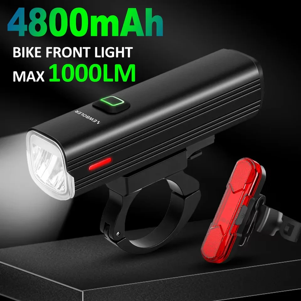 ROCKBROS Bike Lights - 1000 Lumens, 4500mAh IPX6 Aluminum Bicycle Front Light With - View #6