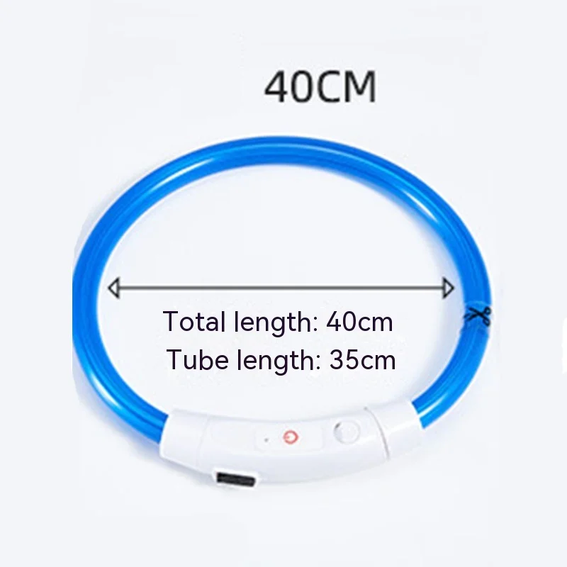 Dog Collar Led Usb Pet Dog Night Luminous Charge Night Safety Flashing Glow Loss Prevention Accessorie