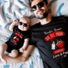 Personalised Our First Father's Day Family Matching Outfits Dad Shirts Baby Rompers Family Clothes First Father's Day Gift 1