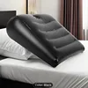 Inflatable Pillow Triangle Wedge Cushion PU Leather Bolster Home Backrest Mat Air Mattress Sofa Bed Multifunctional Furniture 1
