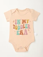 Onesie Short Sleeve Toddler Rompers Infant Jumpsuit Fashion Baby Boy Girl Bodysuit In My Toddler Era Print Newborn One-pieces 2