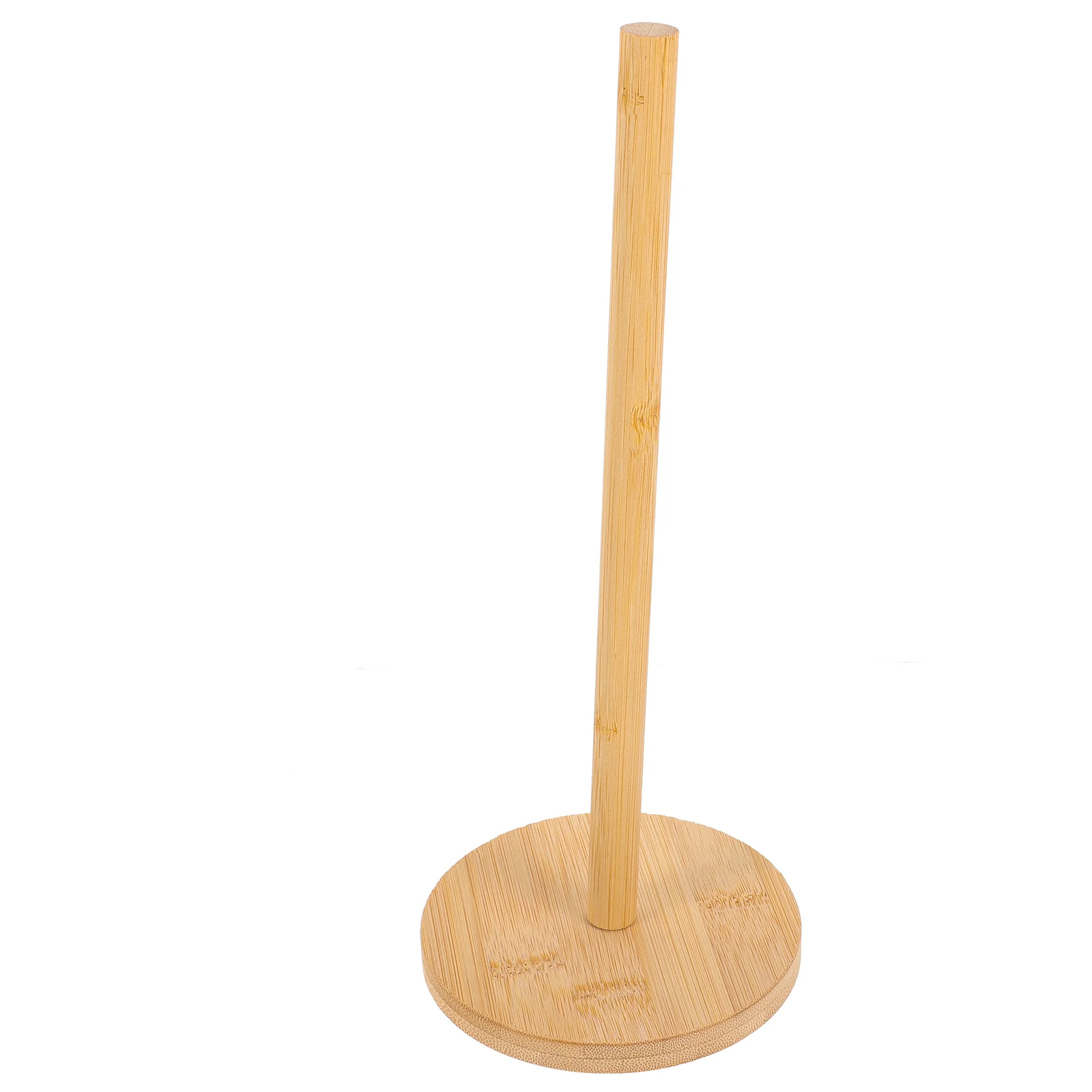 Bamboo Paper Towel Holder Kitchen Paper Roll Stand No Drill Bamboo Rack Vertical Storage Bathroom Hardware Home Improvement
