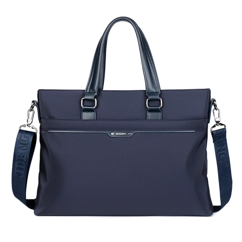 New Business Men's Executive Briefcase Fashion Zipper Handbag Office Man Laptop Bag Large Capacity Male Shoulder Messenger Bag