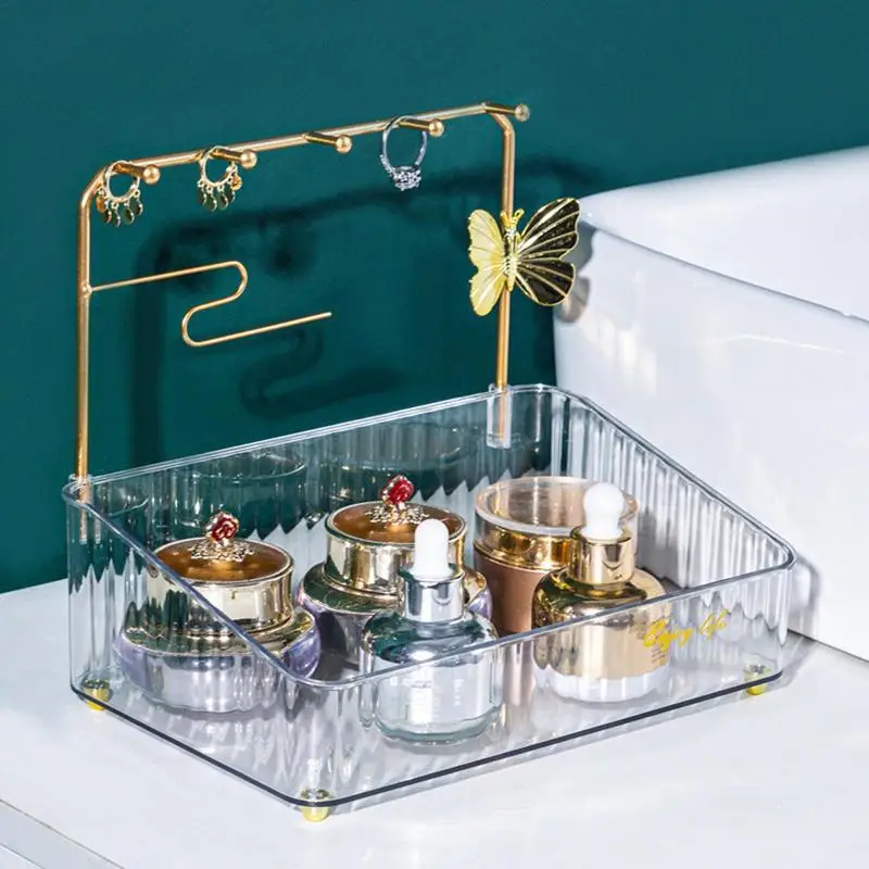 Jewelry Organizer Stand Earring Storage Organizer Case with Tray Durable  and Portable Snackle Box for Tackles Tools Electronics - AliExpress