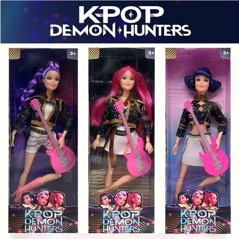 Hot Sell With Delicate Texture Anime 30CM KPop Demon Hunters Doll Vinyl Toy Rumi Mira Zoey Birthday Surprise Gift For Girls*****