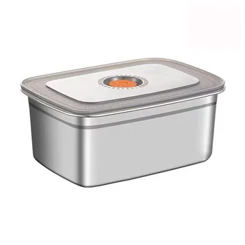 Airtight & Leak-Proof Kitchen Storage Containers: Stainless Steel Lunch Boxes, Bento Boxes for Camping & Refrigerator Storage