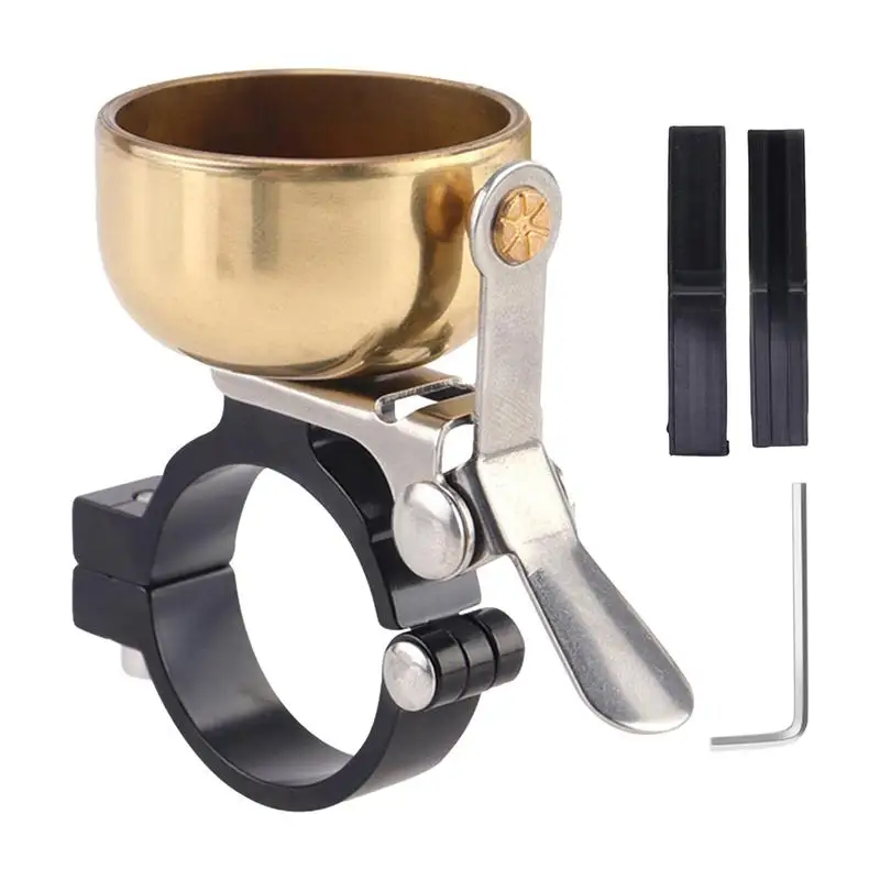 

Классический велосипедный звонок в стиле ретро, чистый громкий звук, сталь, медь, горный телефон, безопасность, велосипедная сигнализация