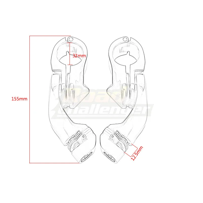 Universal Motorcycle Foot Rest Highway Engine Guard Foot Pegs Mount For Harley Honda Kawasaki Suzuki 1 1/4" 32mm motorcycle accessories motorcycle footrests