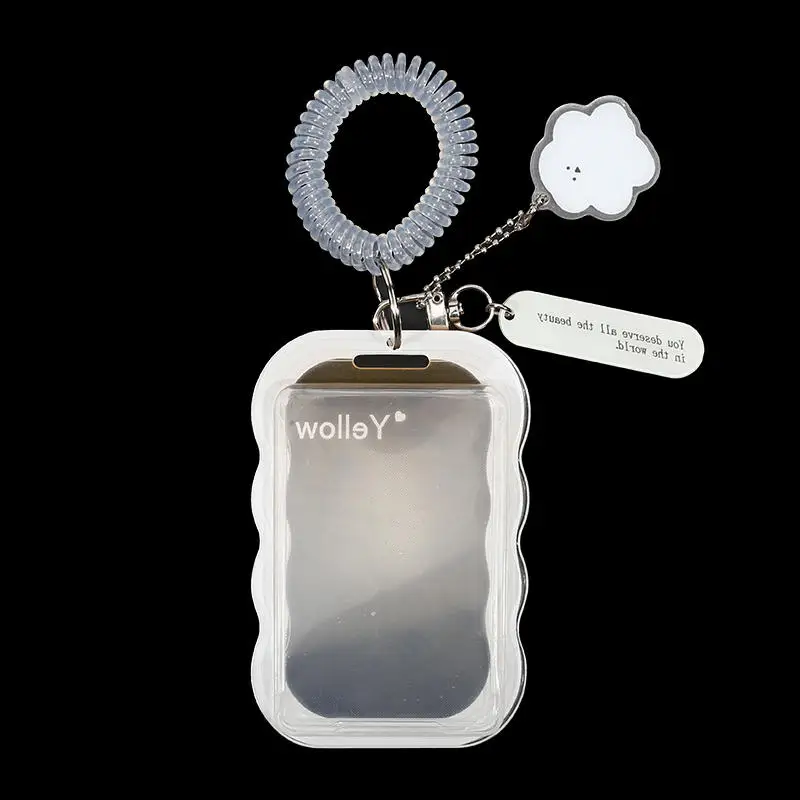 Kreatives Design Kpop Fotokartenhalter Transparenter Kartenhalter Schlüsselanhänger Fotohüllen Buskartenhalter Studentenausweishülle Fotoschutz – Detail 28