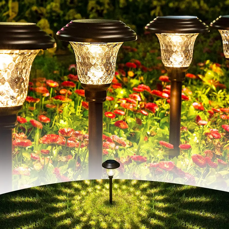 Luci Solari Esterno, 3 Modalità Di Illuminazione, IP54 Impermeabile Lampada Da G  S1 389586091064