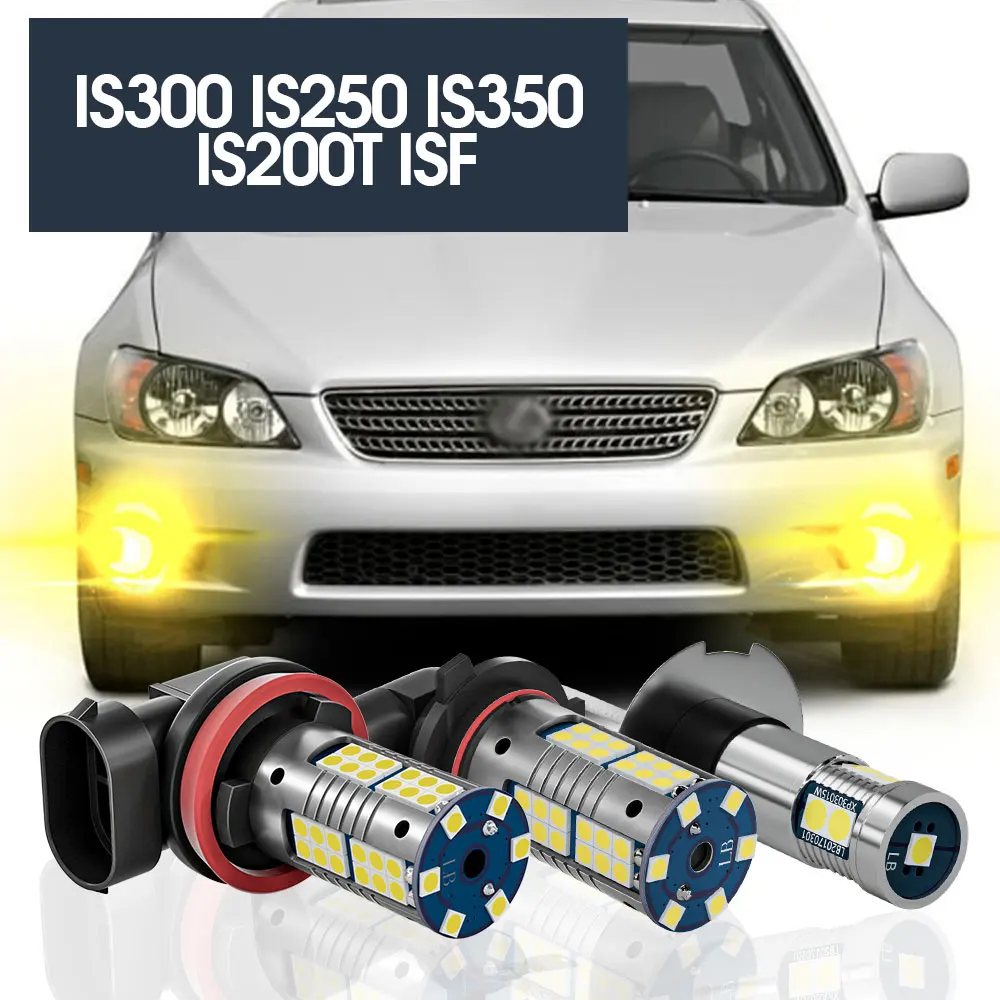 

2pcs LED Fog Light Lamp Blub Canbus Accessories For Lexus IS300 IS250 IS350 IS200T IS F 2001-2017 2003 2006 2008 2011 2012 2013