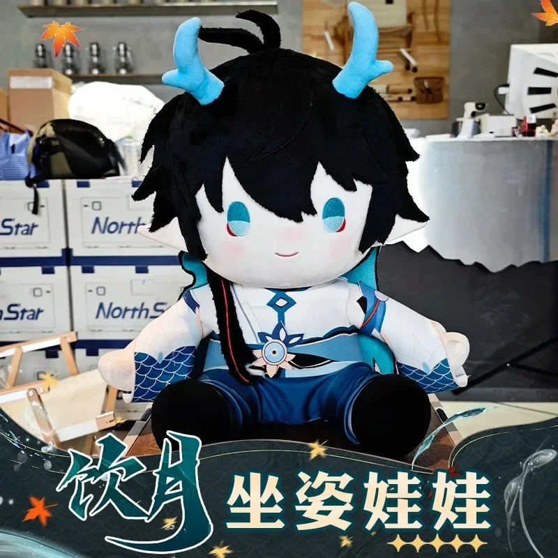 

Anime Honkai: Star Rail Imbibitor Lunae Dan Heng 40CM Handmade Plush Cotton Dollbody Cosplay Dress Up Clothes Plushie Gift