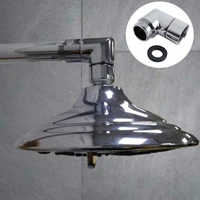 Shower Head Elbow Adapter Shower Top Spray Elbow Chrome Angle Shower Head Connector Bathroom Accessories 2