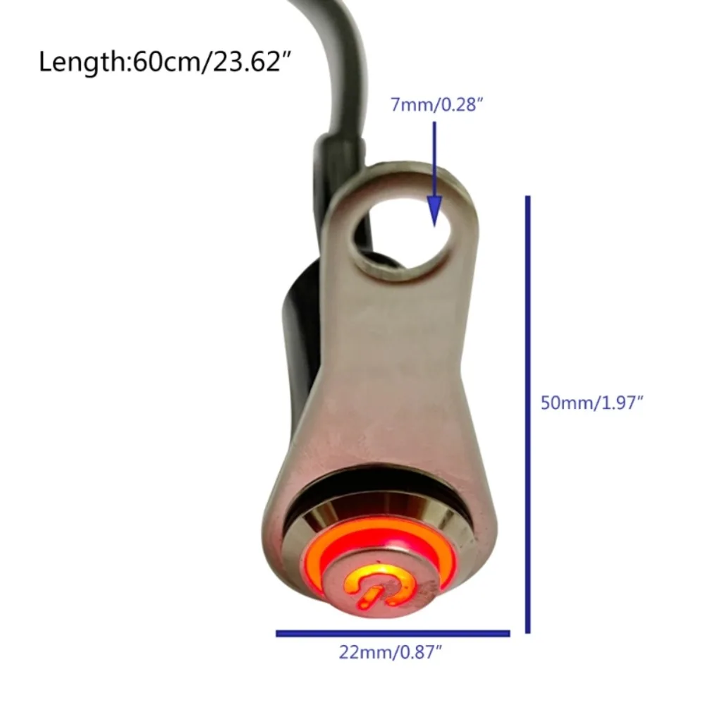Universal Motorcycle Handlebar Warning Light Control Switch