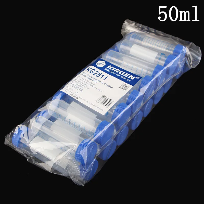 25Pcs Lot Sterilized 15ml 50ml V-Shape Bottom Centrifuge Tubes With Screw Caps Centrifugal Tubes For Lab plastic test tubes centrifuge tube