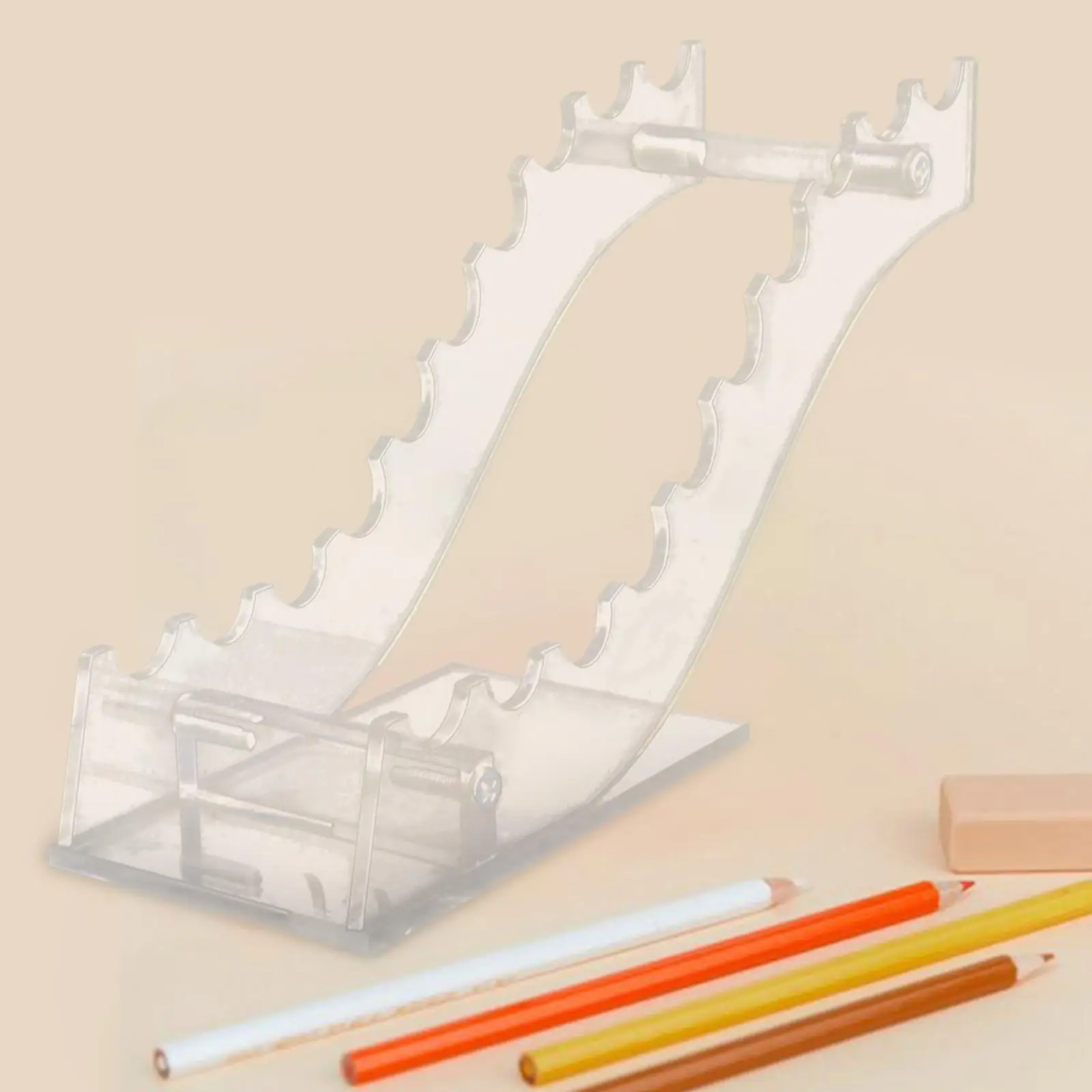 Pen Display Stand Transparent Acrylic Holder for Pencil Cosmetic Brushes Home Countertop Art