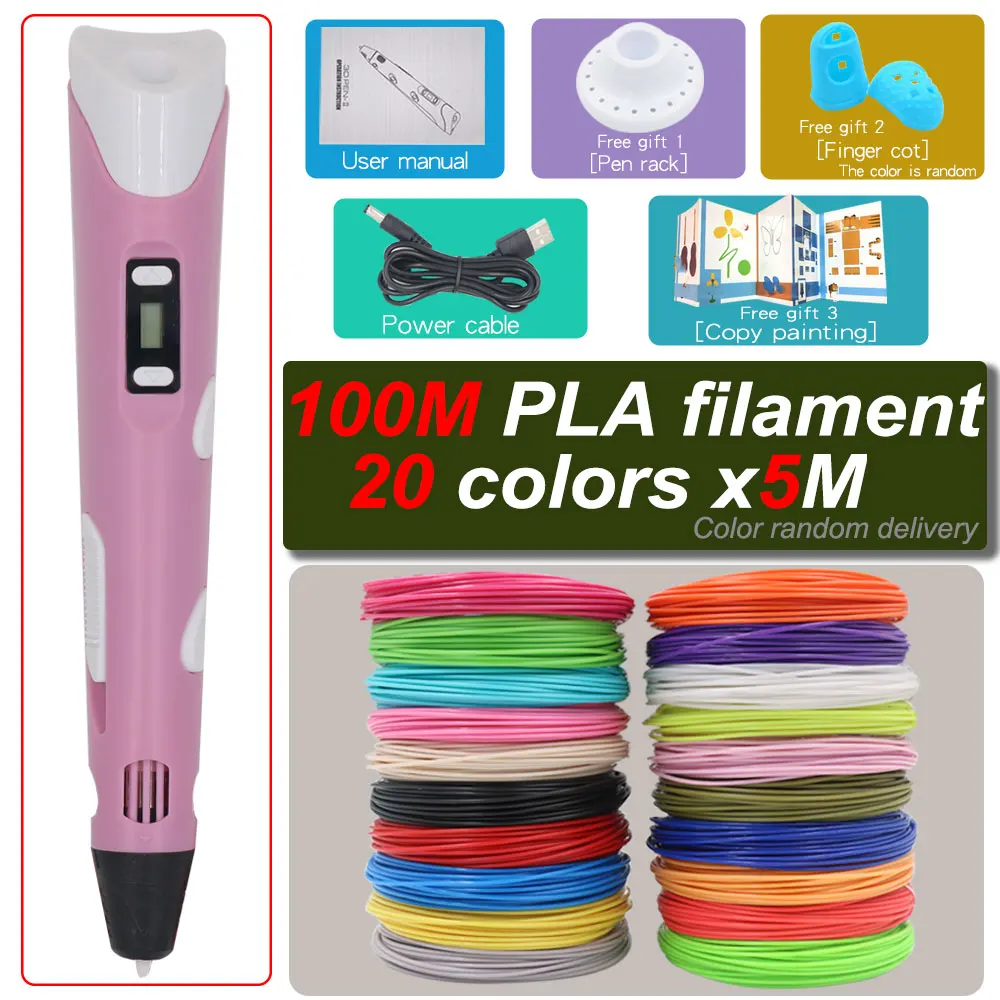 Pink with 100M PLA