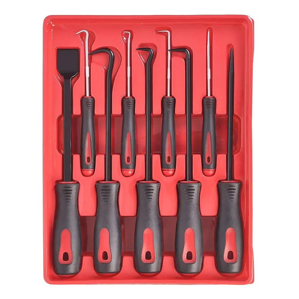 

9Pcs Car O-Ring Oil Seal Pullers Scraper Removal Special-Shaped Hooks Oil Seal Extractor Hook Pick For Separating Wires Tool