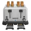 Commercial 4 Slot Toaster - Extra-Wide 1 3/8-in Slots Will Easily accommodate Bagels Waffles and Artisan breads 2