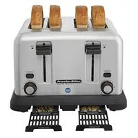 Commercial 4 Slot Toaster - Extra-Wide 1 3/8-in Slots Will Easily accommodate Bagels Waffles and Artisan breads 2