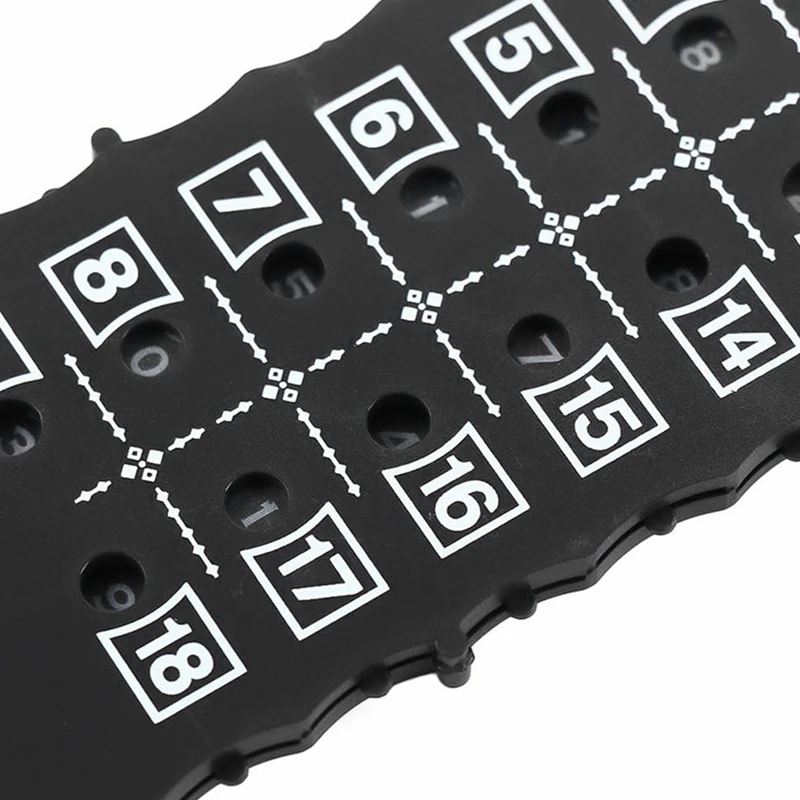 Club Golfing Scoreboard Score Card Indicator with Keychain Golf Score Counter Stroke Putt Sports Scoring Clicker for Beginner