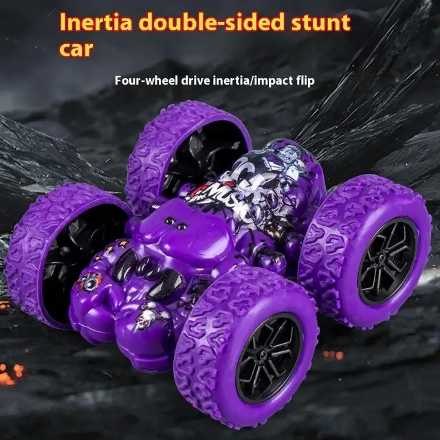 1 Piece Fun Double-sided Car Inertial Safety Anti-Collision Anti-fall Model Children's Toy Car Sliding Off-road Vehicle 1