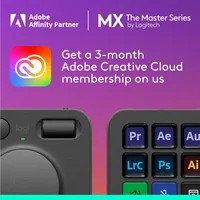 MX Creative Console - 9 Customizable LCD Keys, Control Dial for Graphic Design, Video Editing, Control Adobe, Zoom, Spotify 2