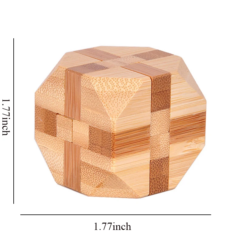 Wooden Brain Teaser 3D Puzzle Educational Toy