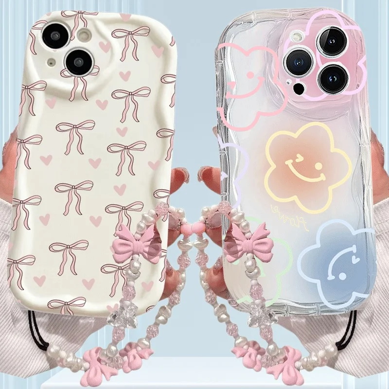 Cartoon Bow Bracelet Chain Case
