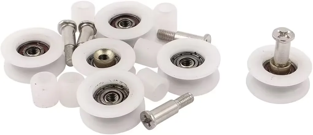 Replacement Shower Door Roller 8 x V Grooved 22mm
