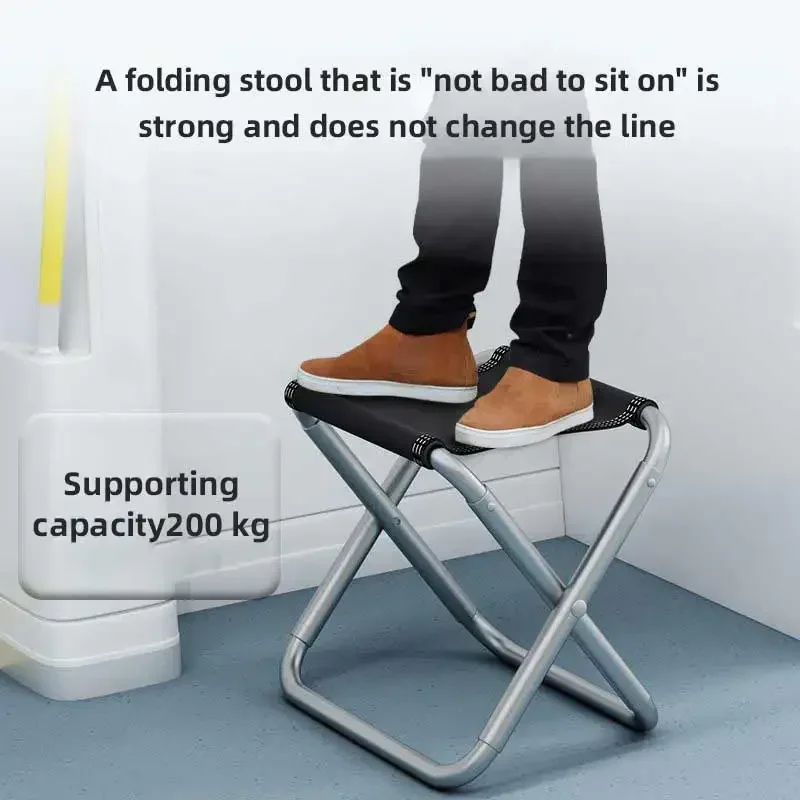 Small Folding Stool for Camping Travel Bench Stool Portable Outdoor Ultra Light Subway Train Picnic Fishing Chair Foldable
