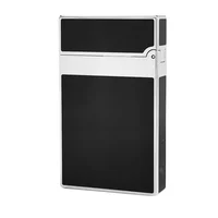 Dual Flame Lighter Copper Smoking Tobacco Tools Cigarette Accessory Lacquer Butane Gas Double Fire Men Gift Collections 2